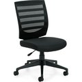 Gec Offices To Go„¢ Mesh Mid Back Task Chair - Armless - Black OTG11922B